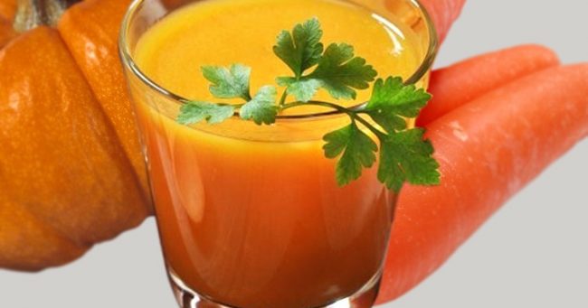 тыквенный и морковный сок